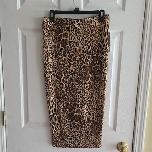 Bar III Animal Print Pencil Skirt